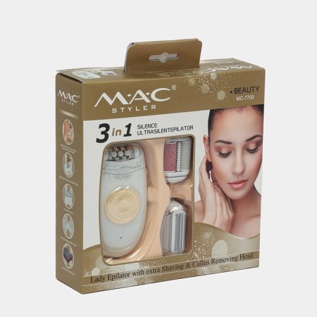 ماكينة إزالة شعر الجسم للنساء الاحترافية ماك ستايلر (3 في 1)  MAC MC-7700